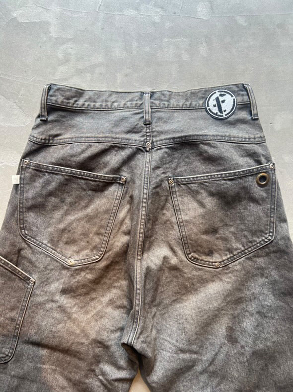 FAKE AS FLOWERS/NEWCOMMUNE DIRT BAGGY DENIM