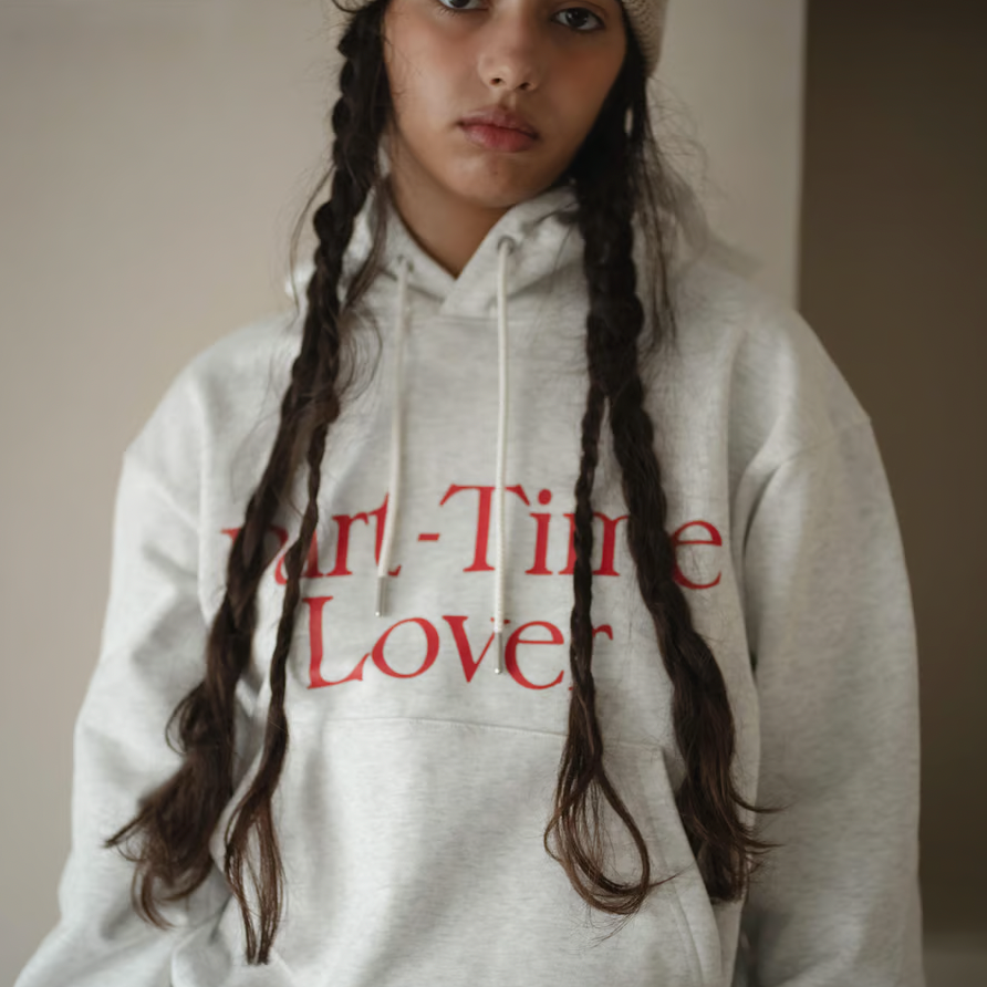 DIASPORA SKATEBOARDS/Part-Time Lover Hooded Sweatshirt(ICE)