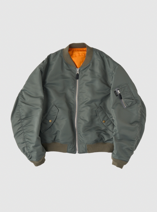 SEDAN ALL-PURPOSE/Reversible CORDURA Flight Jacket(Sage Green x Orange)