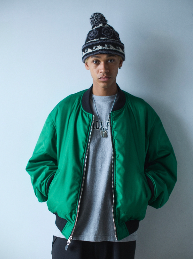 SEDAN ALL-PURPOSE/Reversible CORDURA Flight Jacket(SBlack x Green)