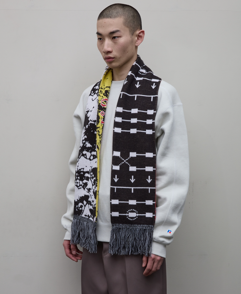 BAL/JACQUARD KNIT SOCCER SCARF(MULTI)