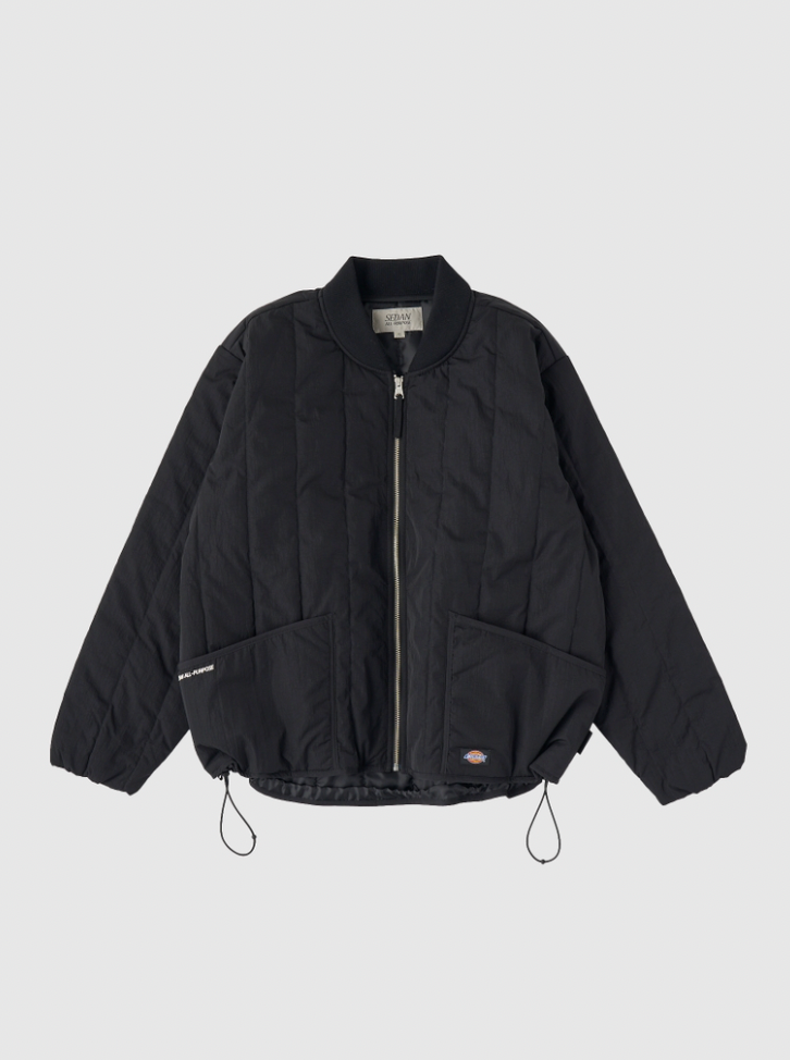 SEDAN ALL-PURPOSE/Dickies® / Quilted Work Jacket(Oil Black)