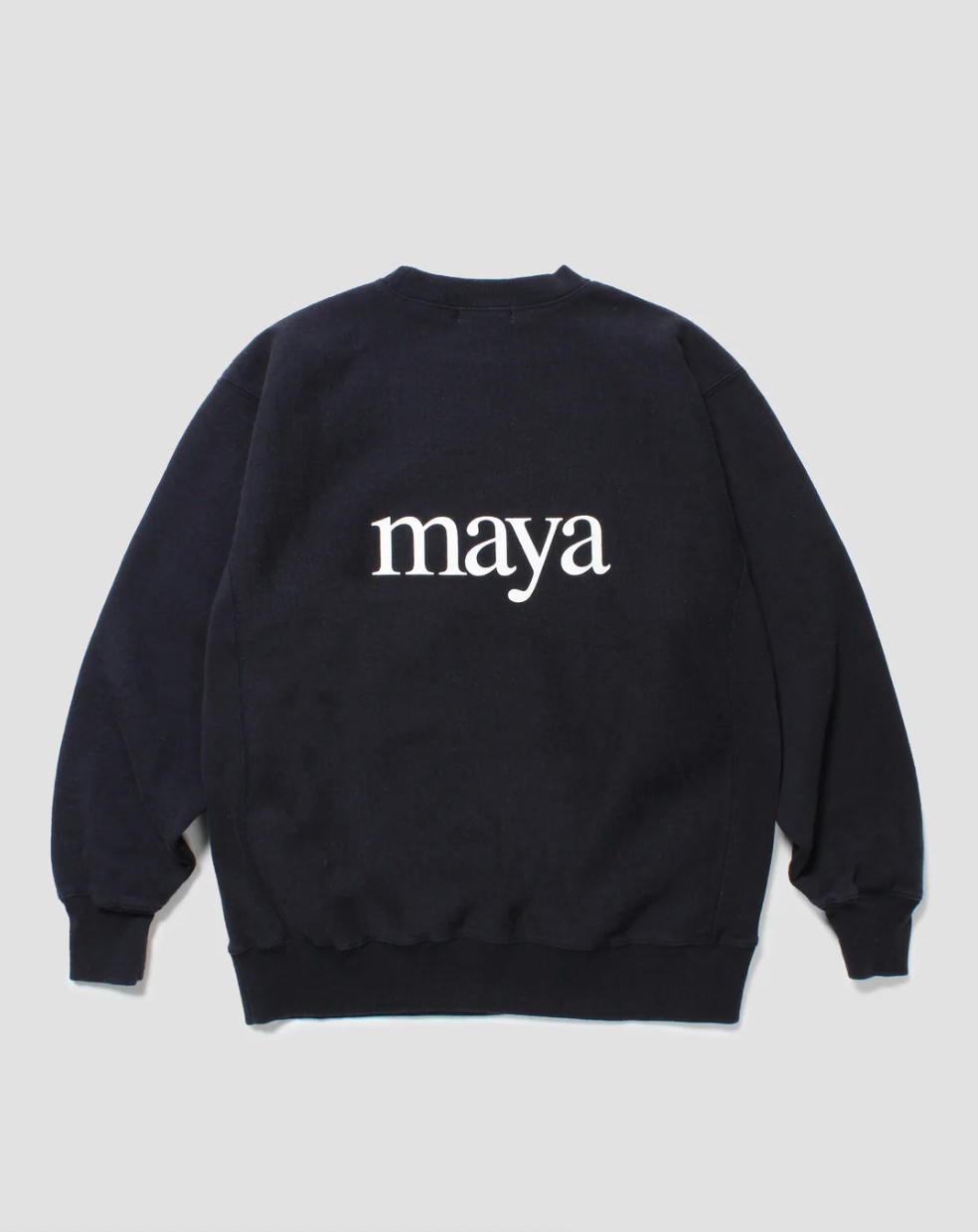 POVAL/maya ongaku Crewneck Sweatshirt(NAVY)