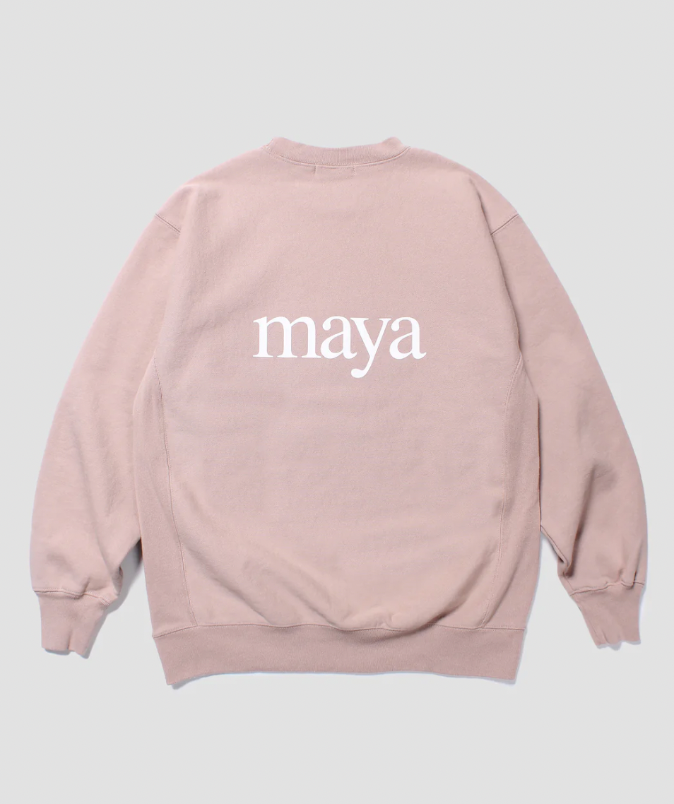 POVAL/maya ongaku Crewneck Sweatshirt(PINK)