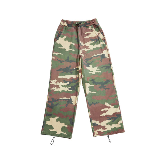 Aged Baggy Sweat Pants(Camo)/FAKE AS FLOWERS