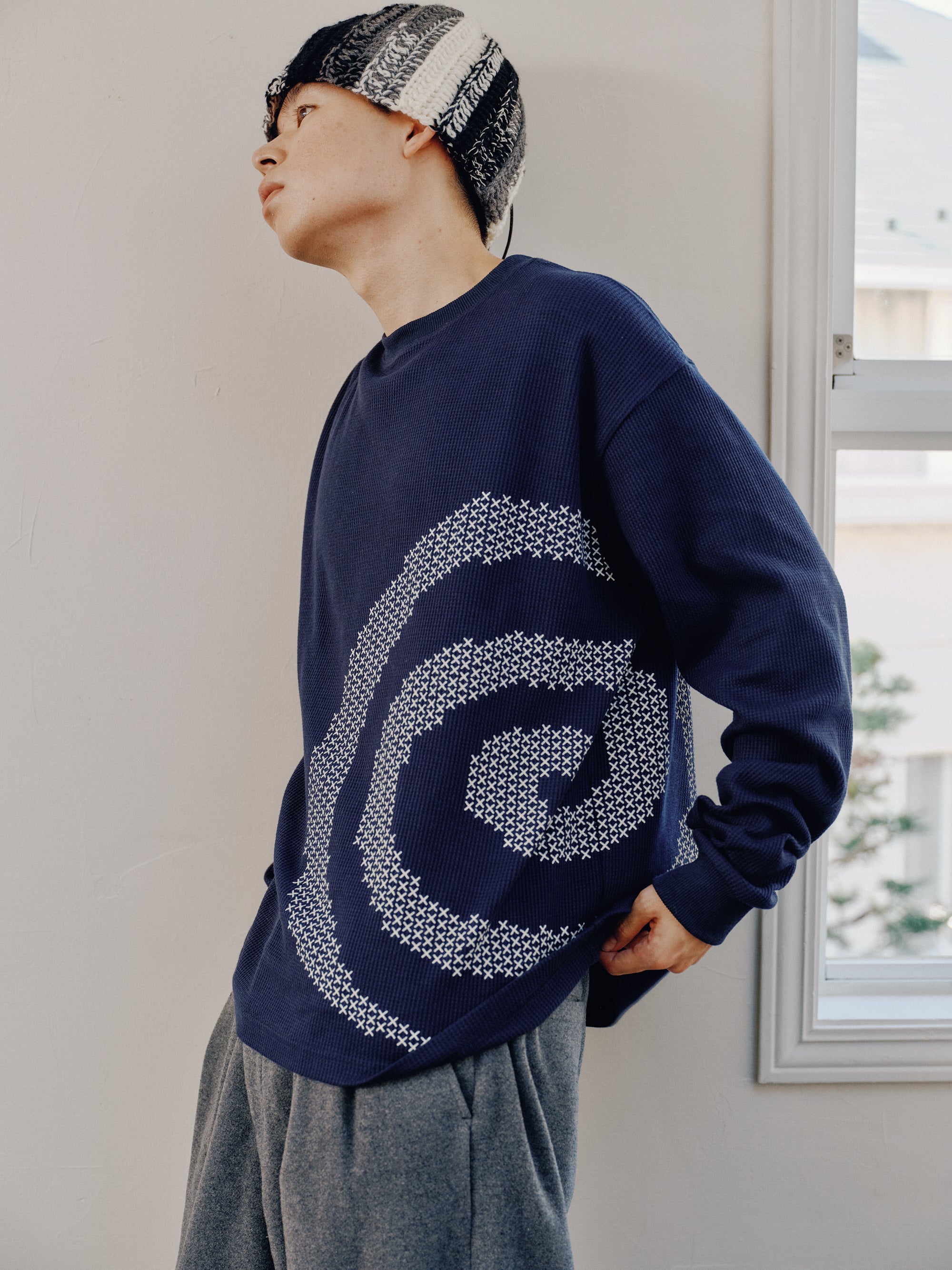 トップス SOL Cross GuruGuru Waffle L/S Tee SOL/Cross GuruGuru Waffle L/S Tee – Re'verth ONLINE SHOP