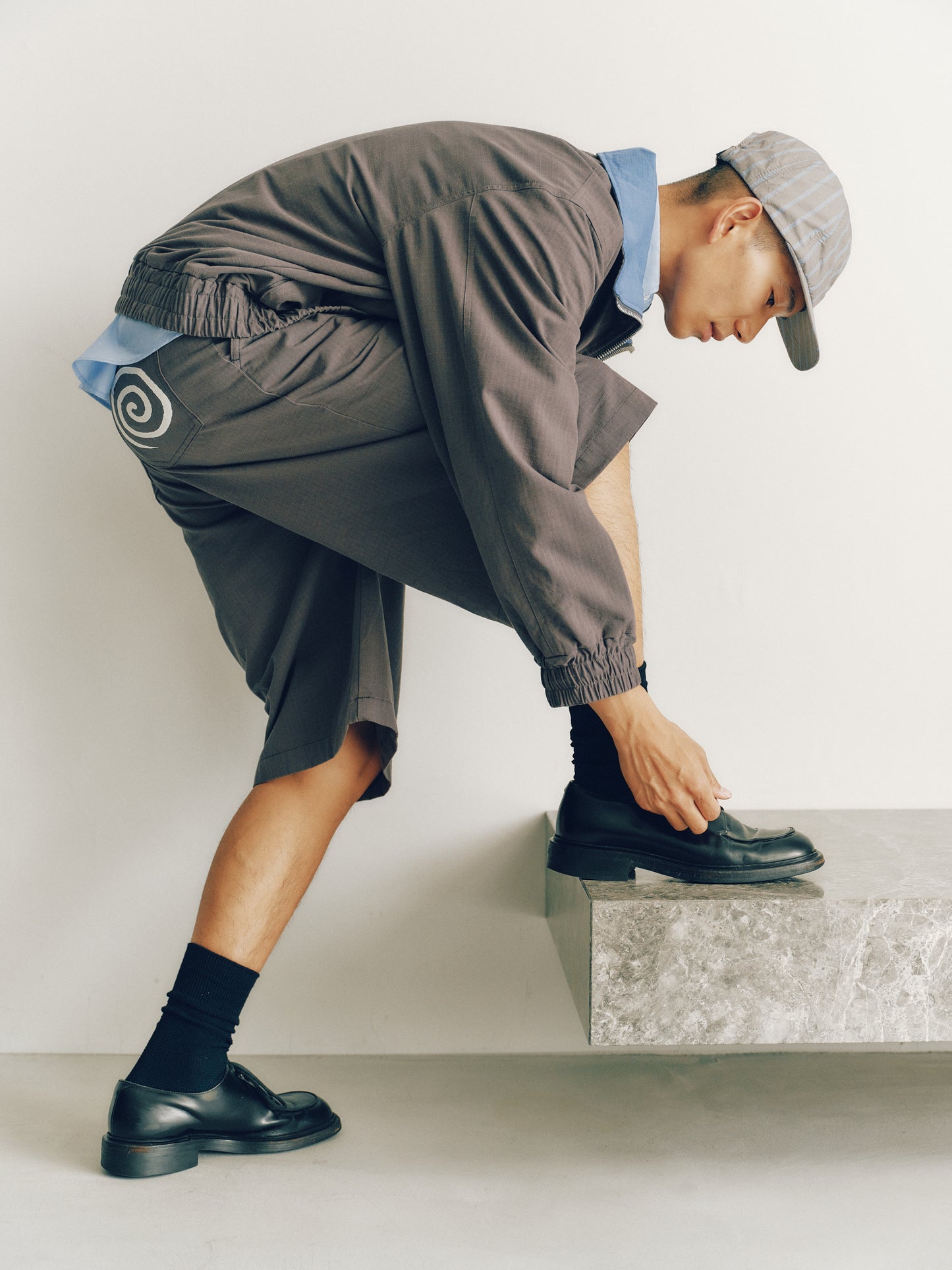 SOL/Cotton Ripstop Baggy Shorts