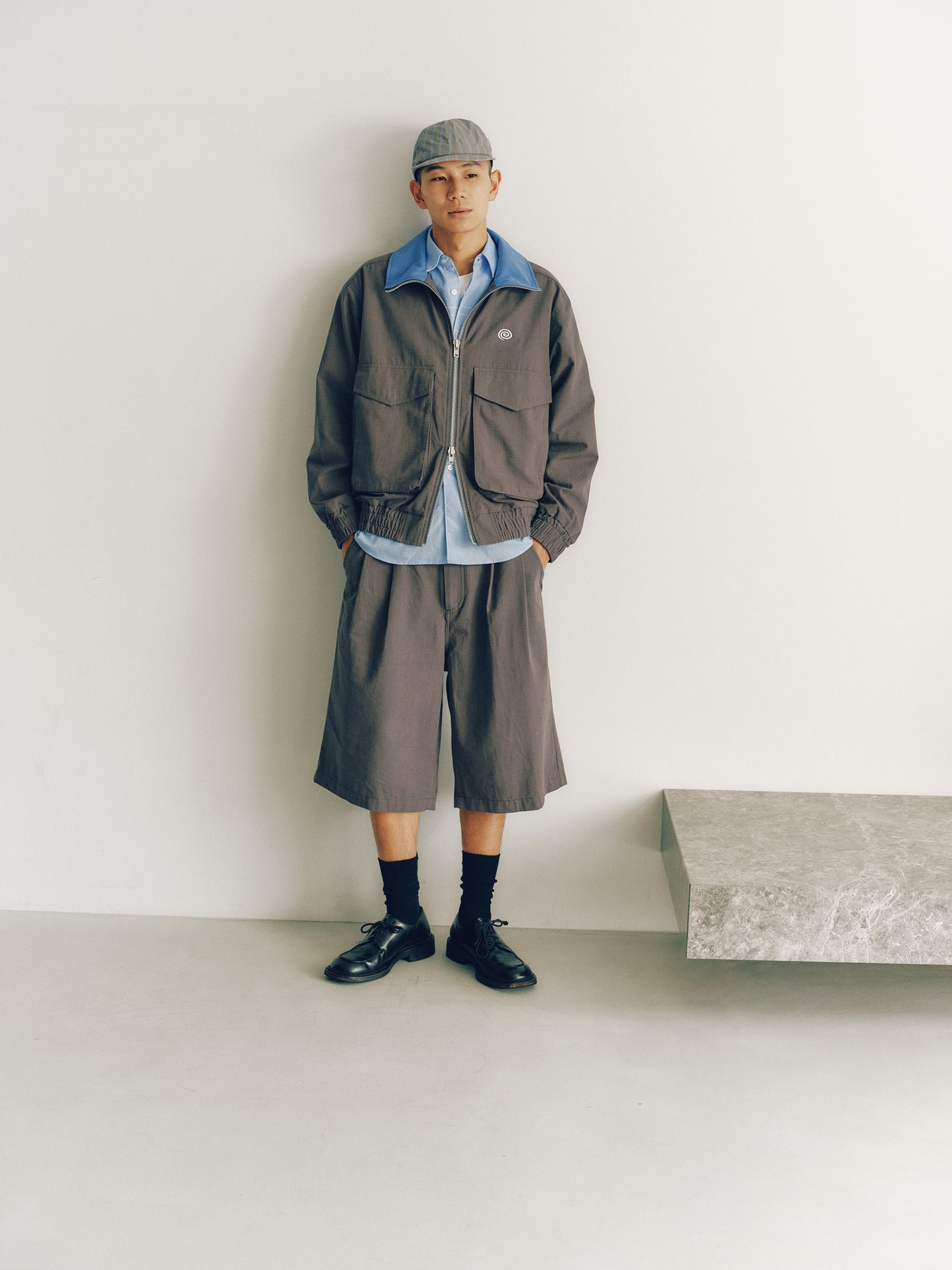 SOL/Cotton Ripstop Baggy Shorts