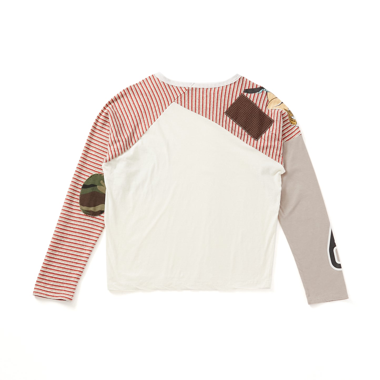 FAKE AS FLOWERS/Stripe Raglan