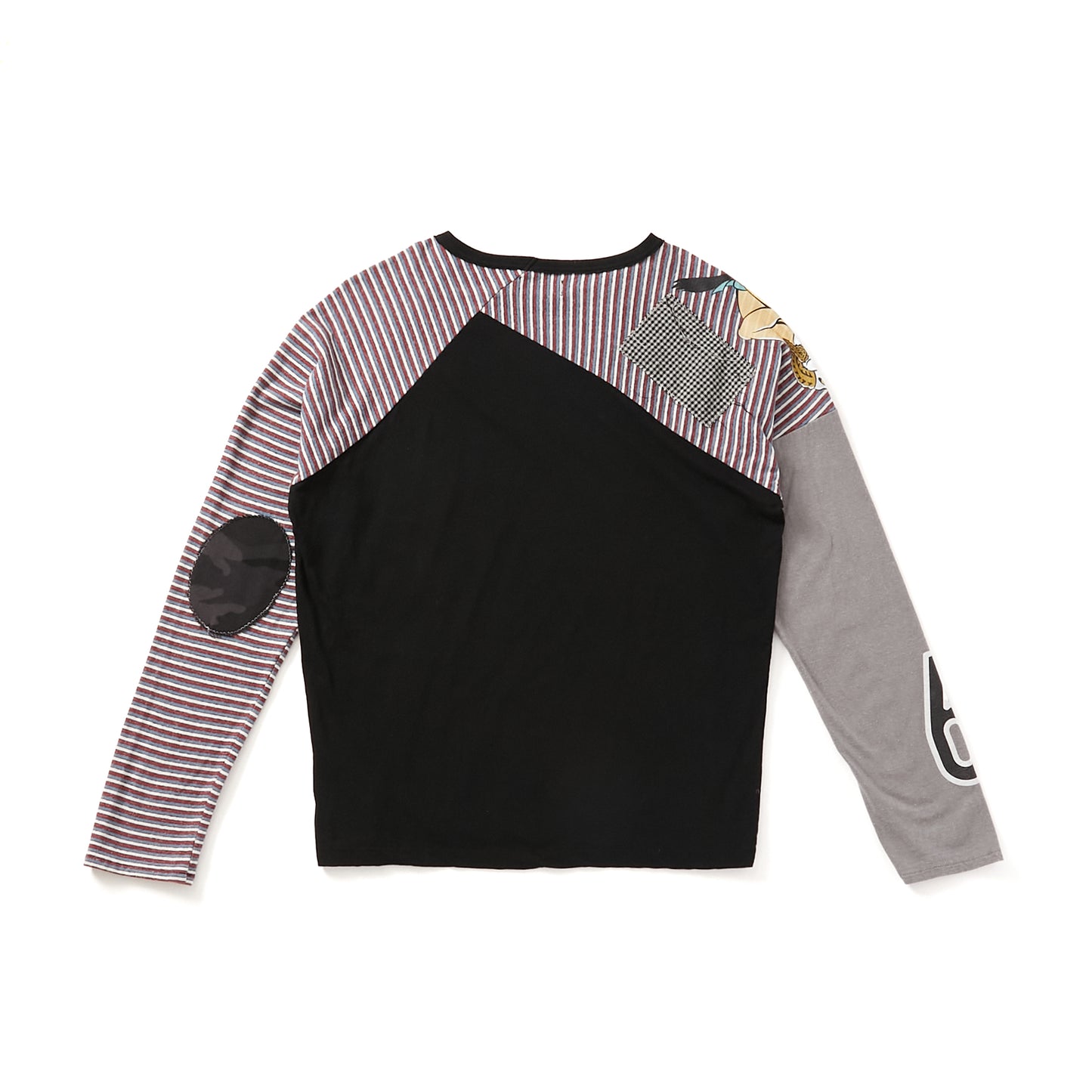 FAKE AS FLOWERS/Stripe Raglan