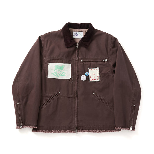 FAKE AS FLOWERS/Patched Active Jacket