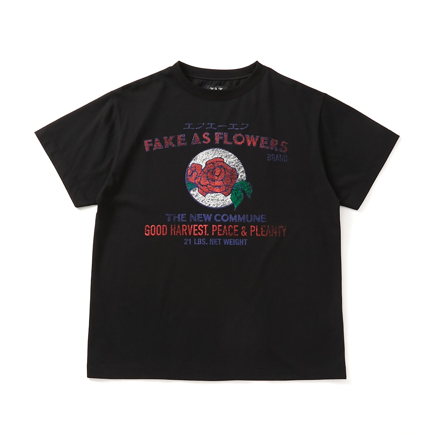 FAKE AS FLOWERS/Label Tee
