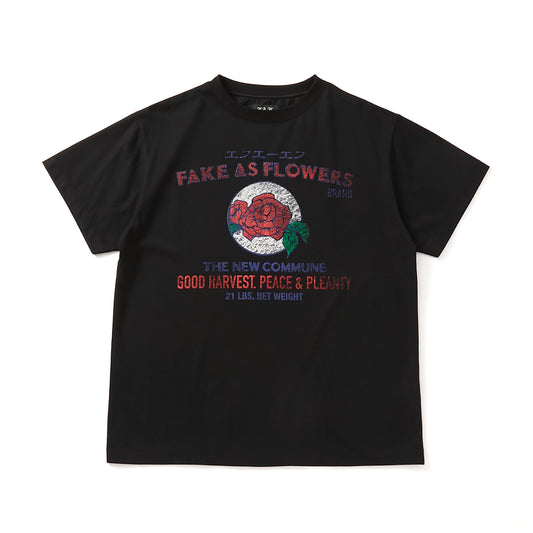 FAKE AS FLOWERS/Label Tee