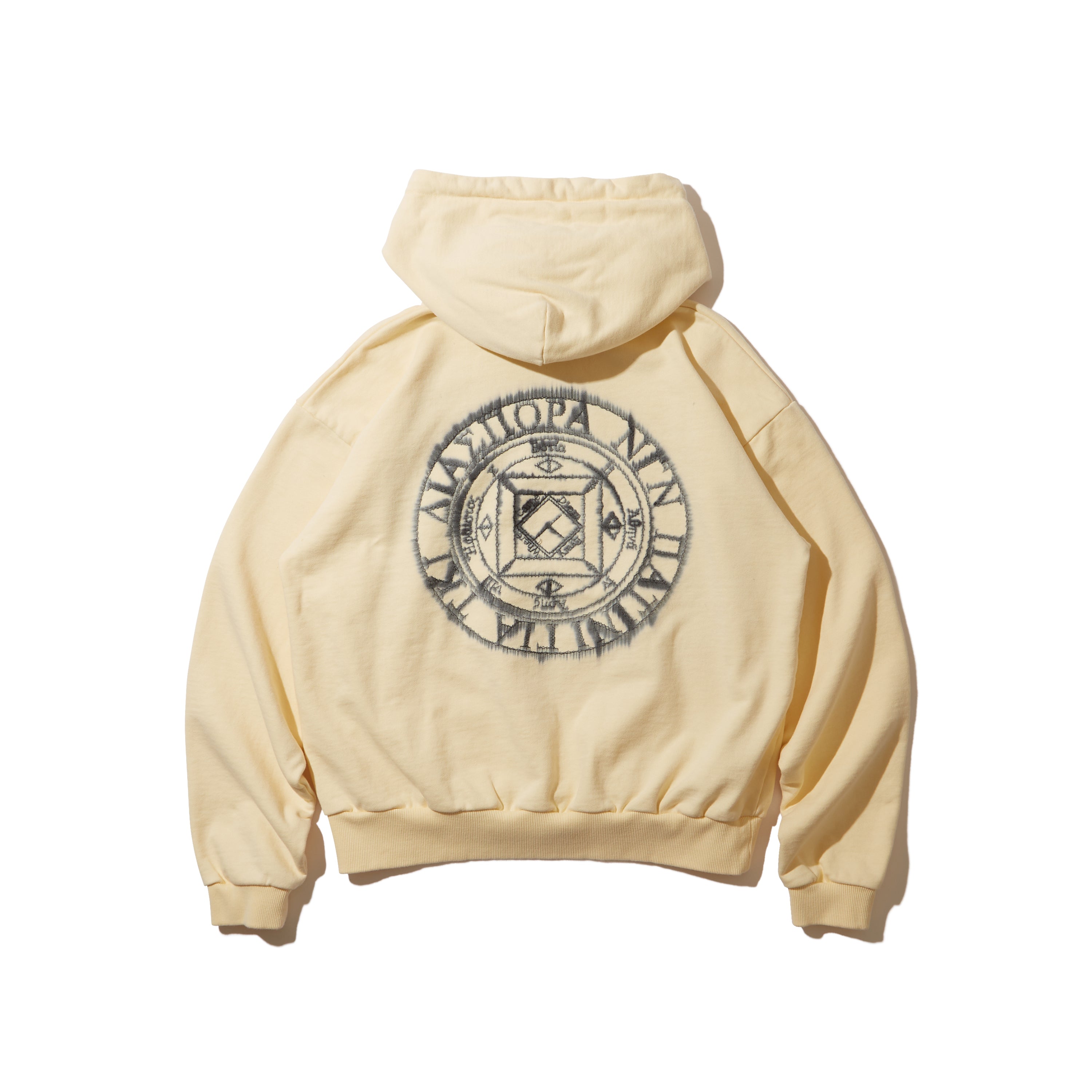 Misty Magic Circle Hooded Sweatshirt(Natural)/Diaspora skateboards