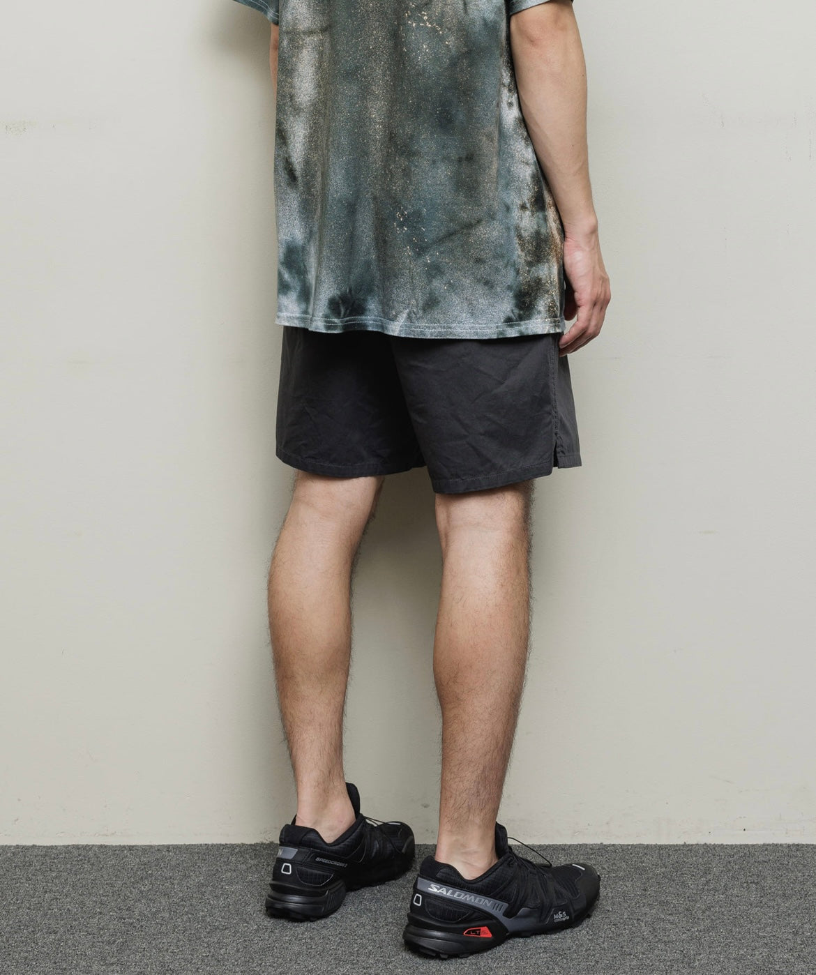 BAL/WASHED TWILL WOVEN BELTED SHORT