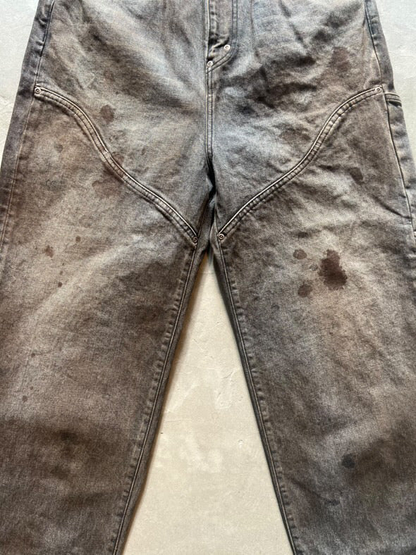 FAKE AS FLOWERS/NEWCOMMUNE DIRT BAGGY DENIM
