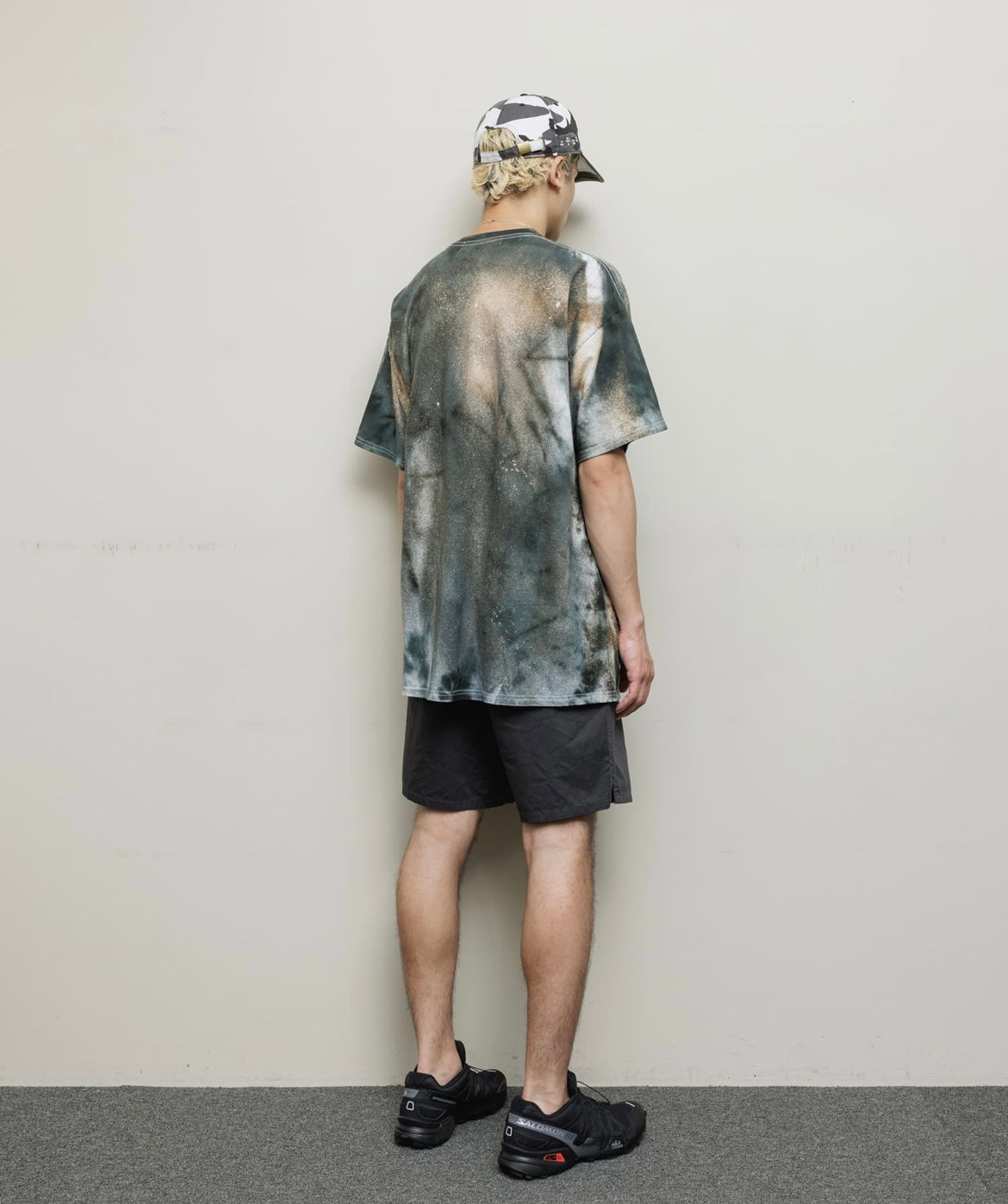 BAL/WASHED TWILL WOVEN BELTED SHORT