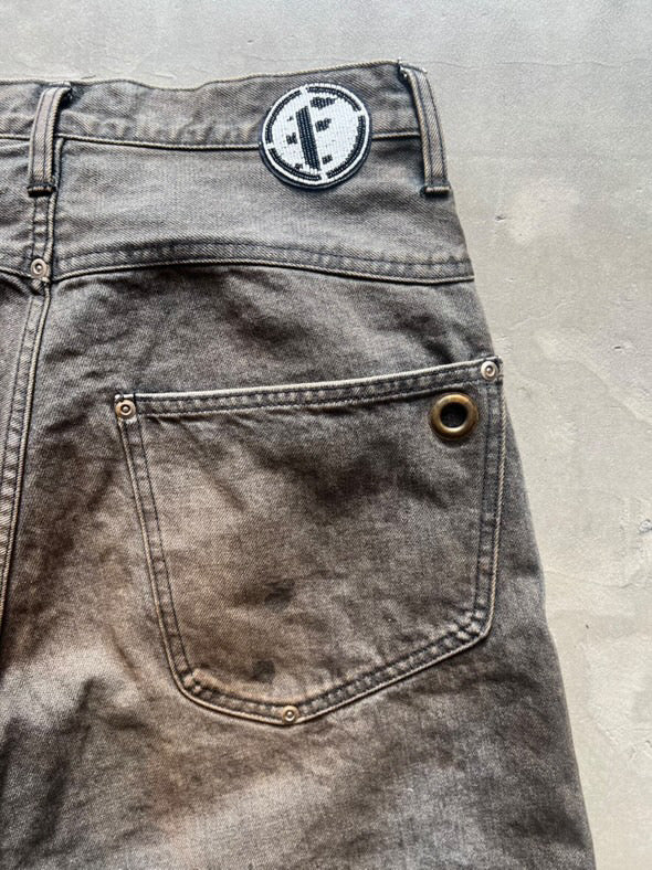 FAKE AS FLOWERS/NEWCOMMUNE DIRT BAGGY DENIM