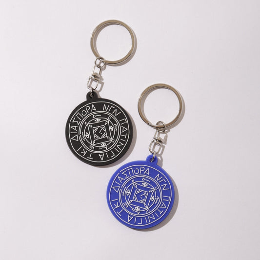 DIASPORA SKATEBOARDS/YN Magic Circle Rubber Keyholder(Black/Blue)