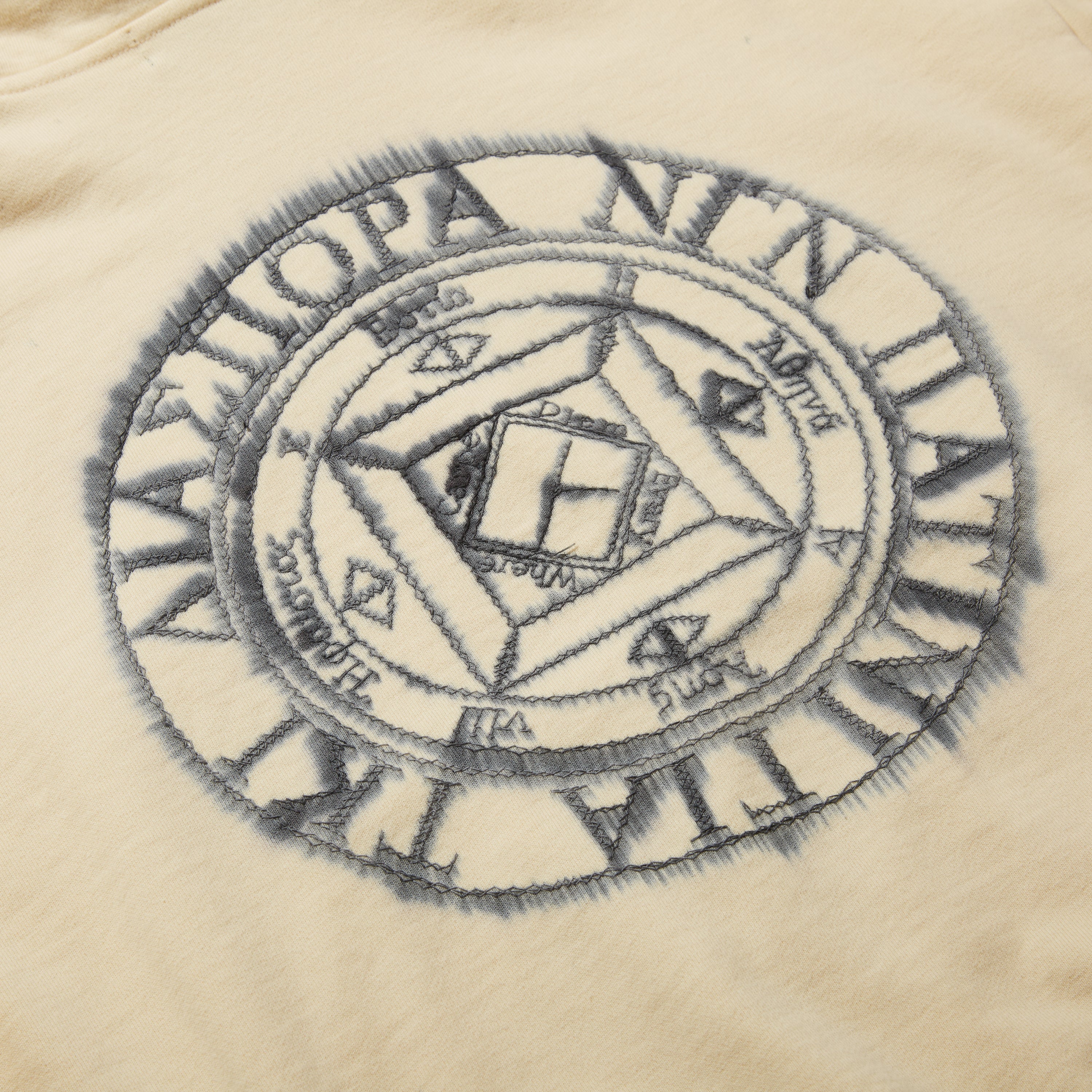 Misty Magic Circle Hooded Sweatshirt(Natural)/Diaspora skateboards