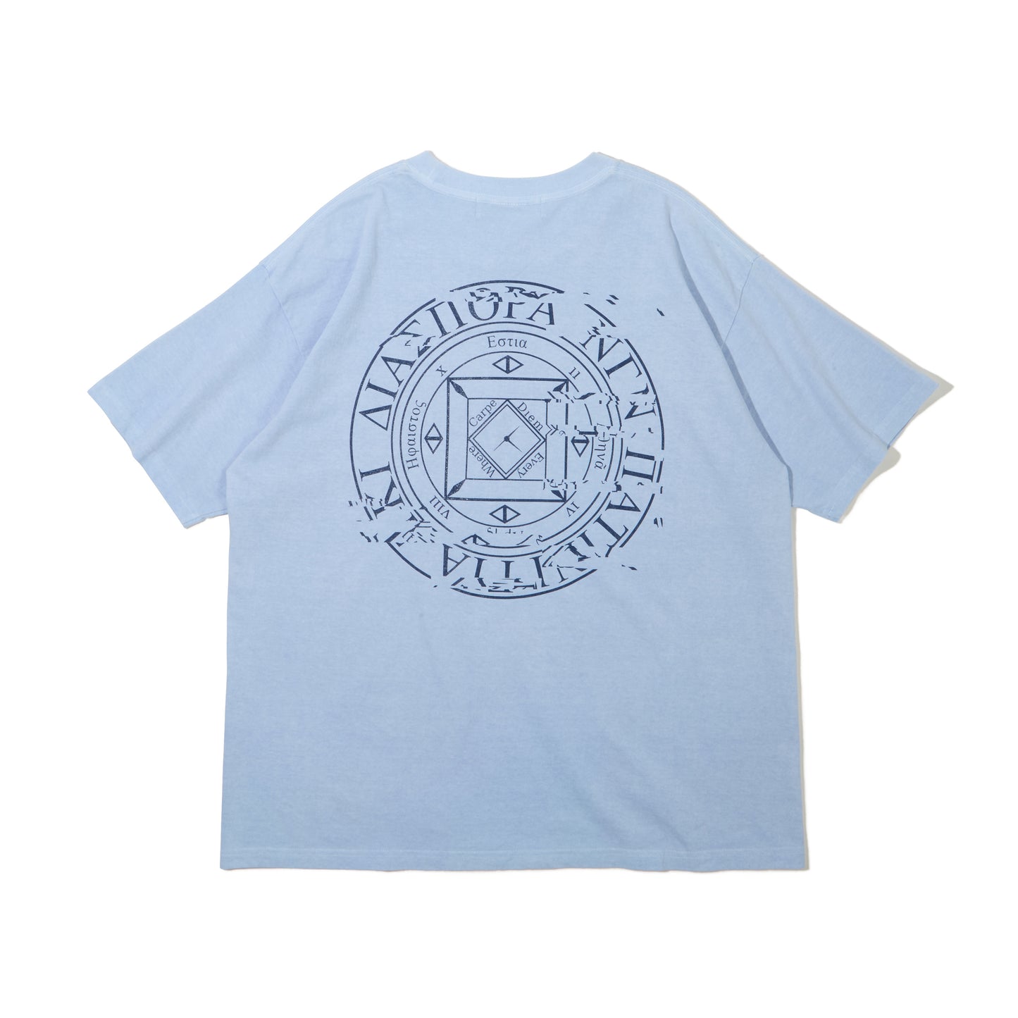 DIASPORA SKATEBOARDS/Dyed Magic Circle Tee(Sax)