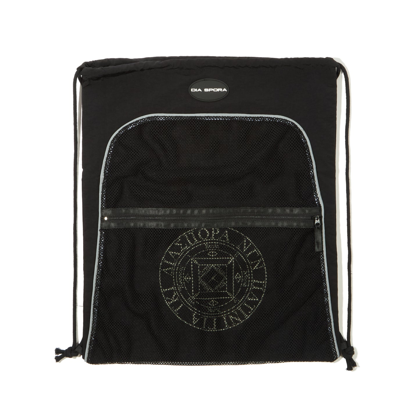 DIASPORA SKATEBOARDS MESH KNAPSACK(BLACK/SAND)