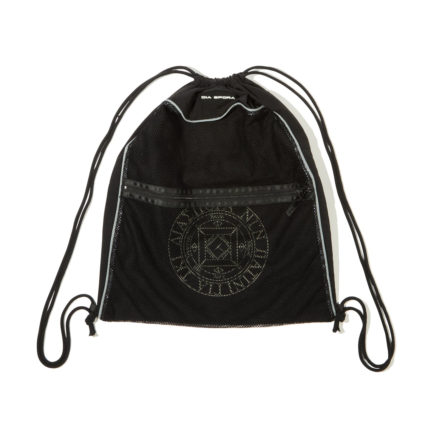 DIASPORA SKATEBOARDS MESH KNAPSACK(BLACK/SAND)