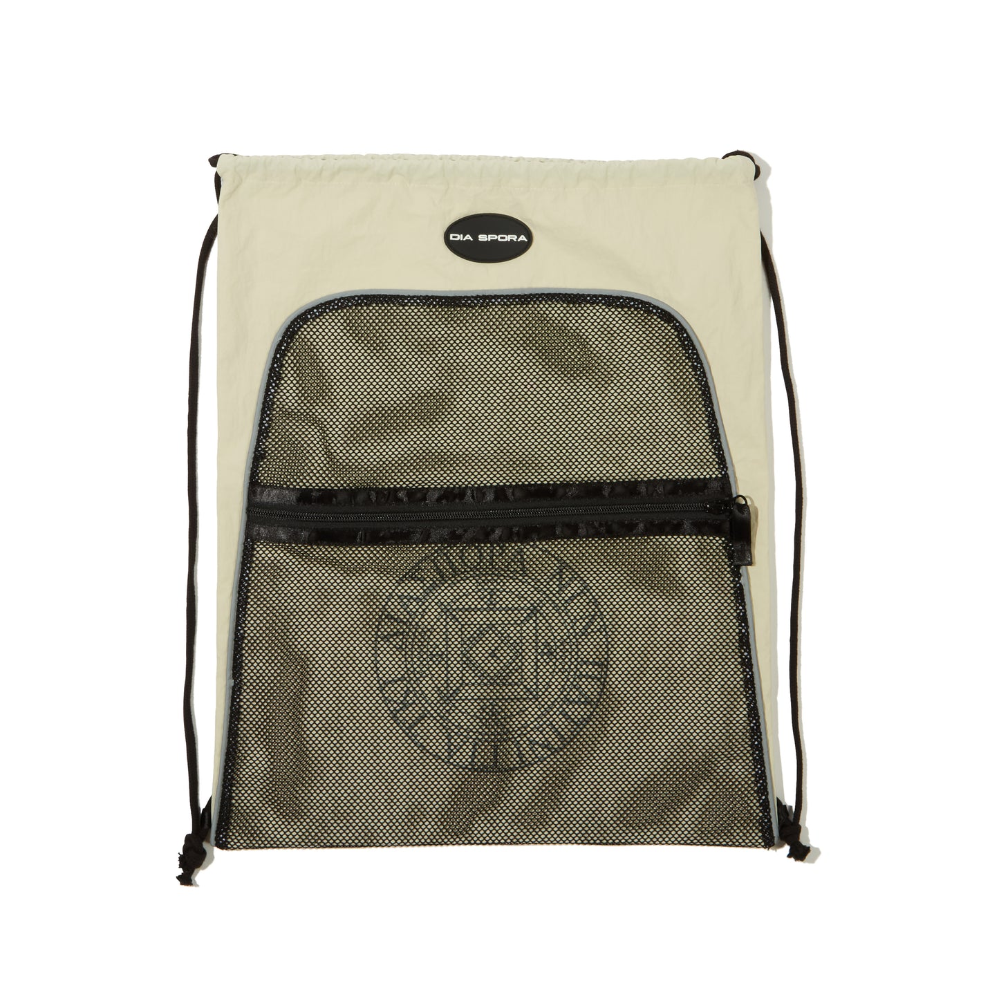 DIASPORA SKATEBOARDS MESH KNAPSACK(BLACK/SAND)