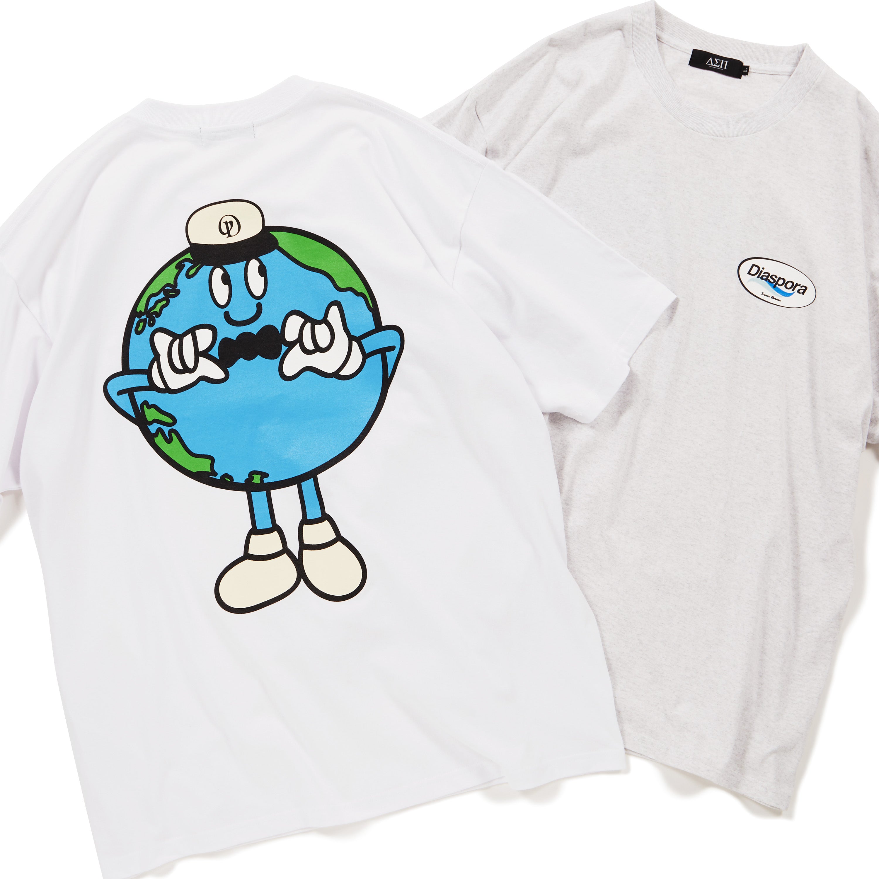 Diaspora skateboards/Agent Tee(White/Steam)