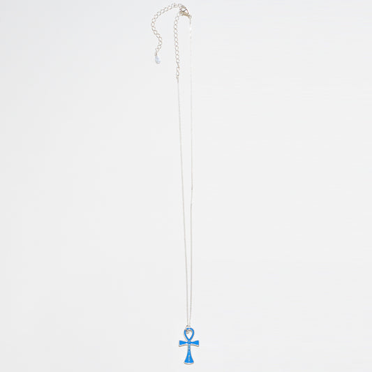 Ankh Necklace(BLUE)/FAKE AS FLOWERS