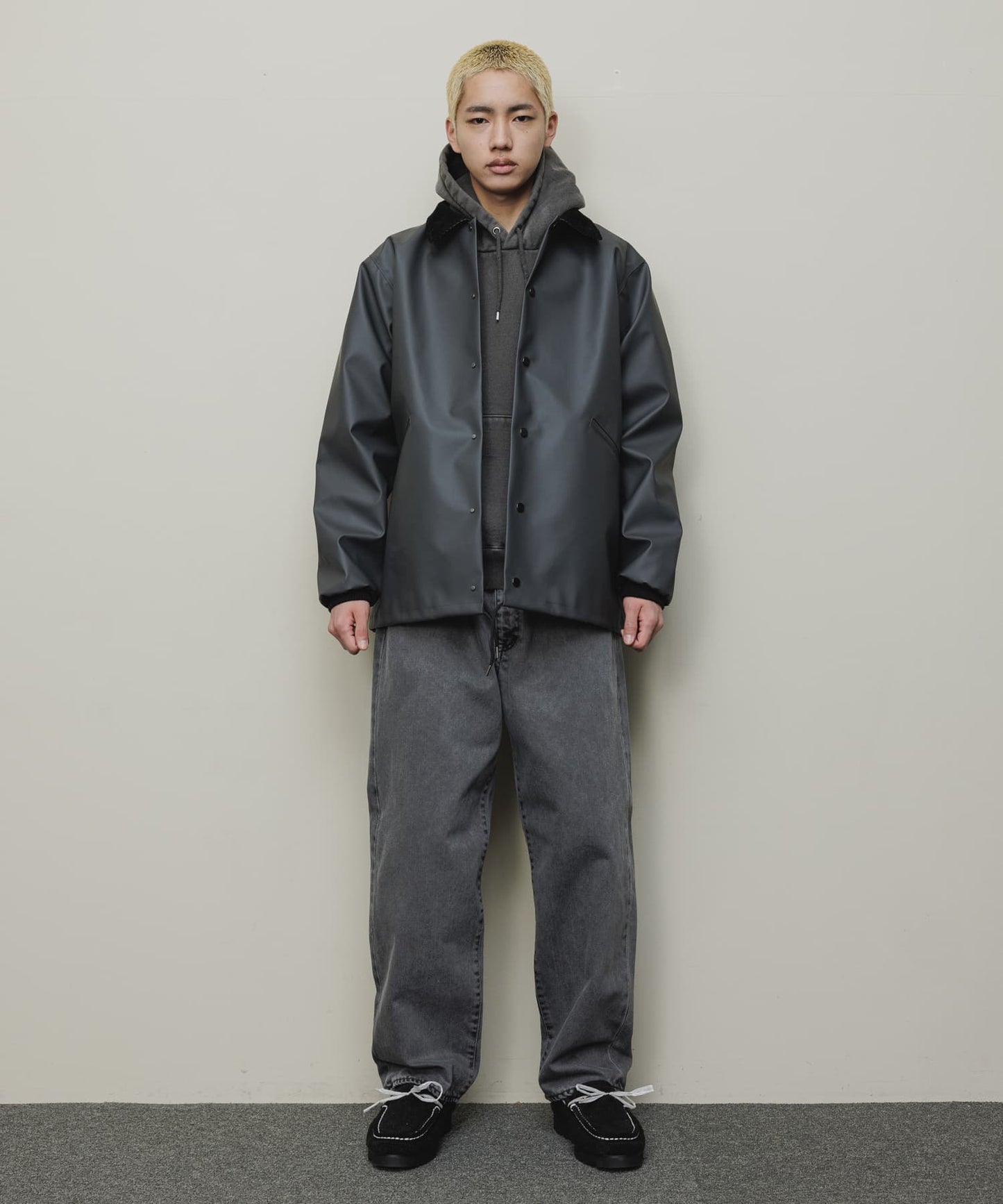 WATER  REPELLENT COAH JACKET(ANTHRACITE)/BAL バル