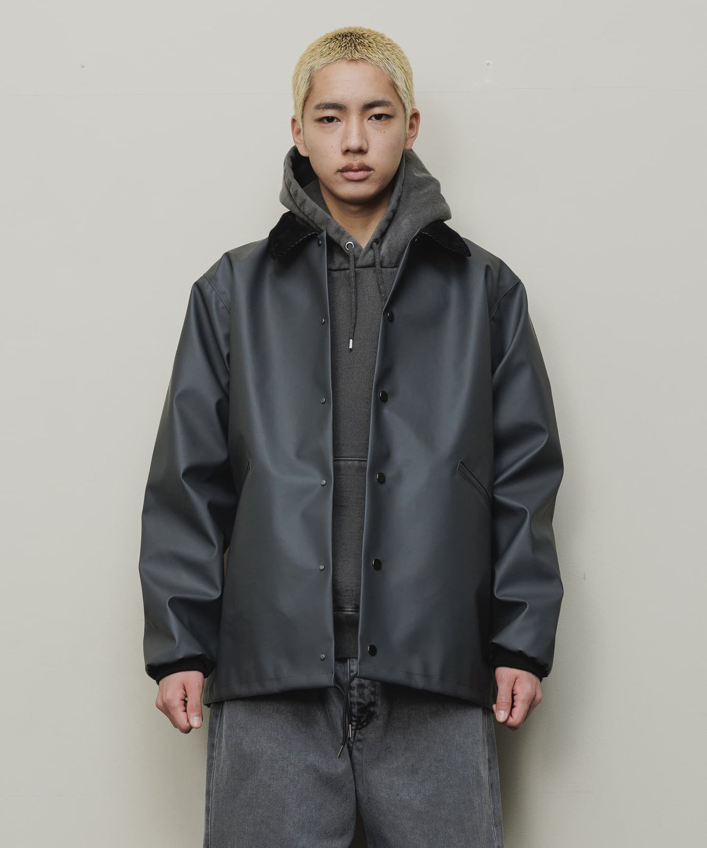 WATER  REPELLENT COAH JACKET(ANTHRACITE)/BAL バル