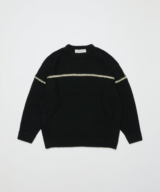 BAL/STITCHED DROP SHOULDER SWEATER