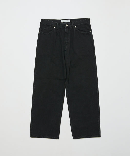 BAL/12OZ STRAIGHT LEG 5P WASHED JEAN