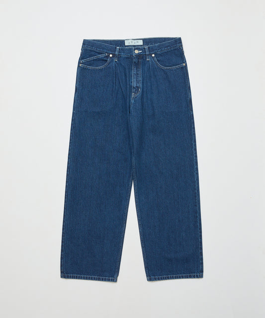 BAL/12OZ STRAIGHT LEG 5P WASHED JEAN