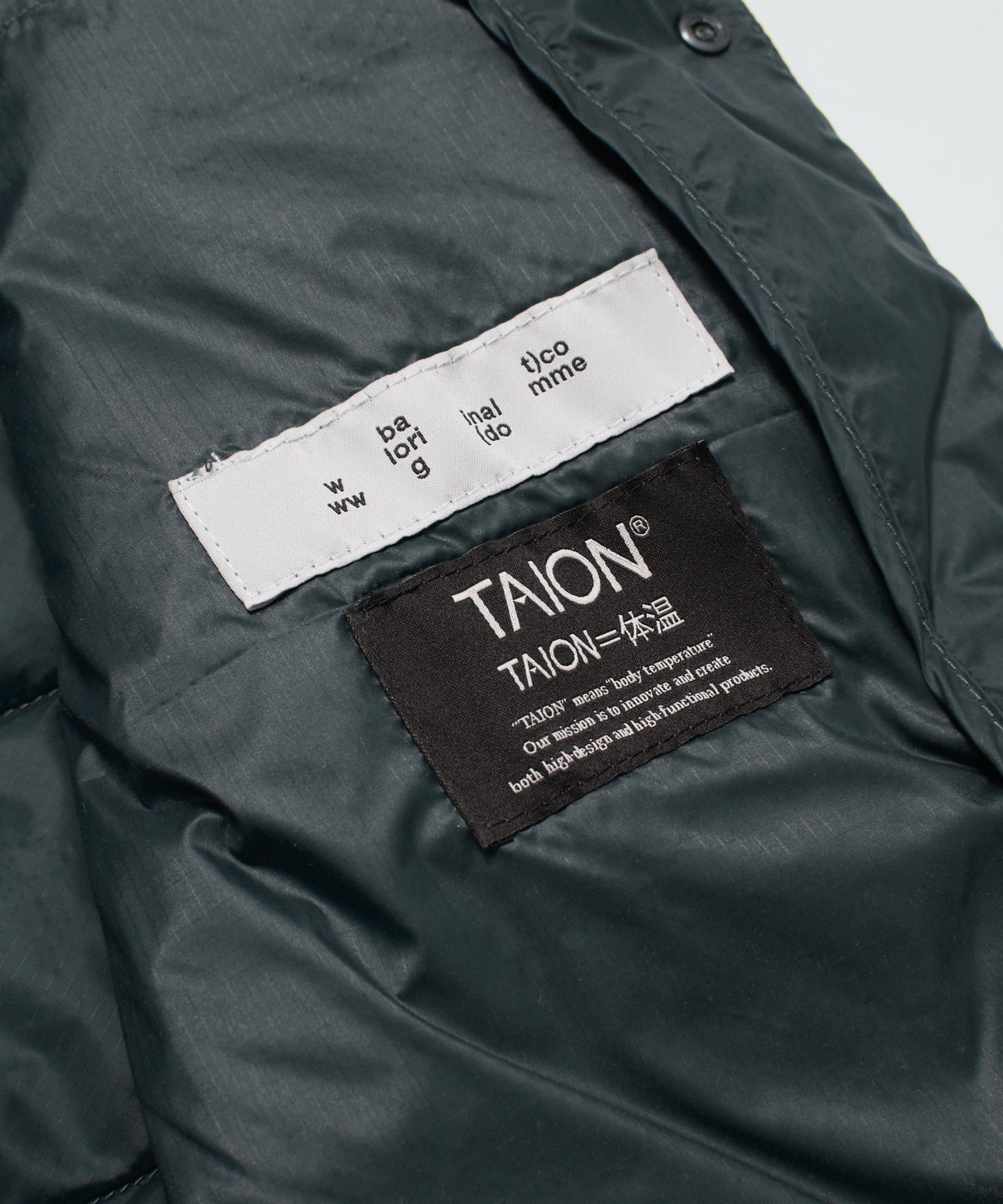 BAL/TAION BALMACAAN COAT WITH DETACHABLE DOWN VEST