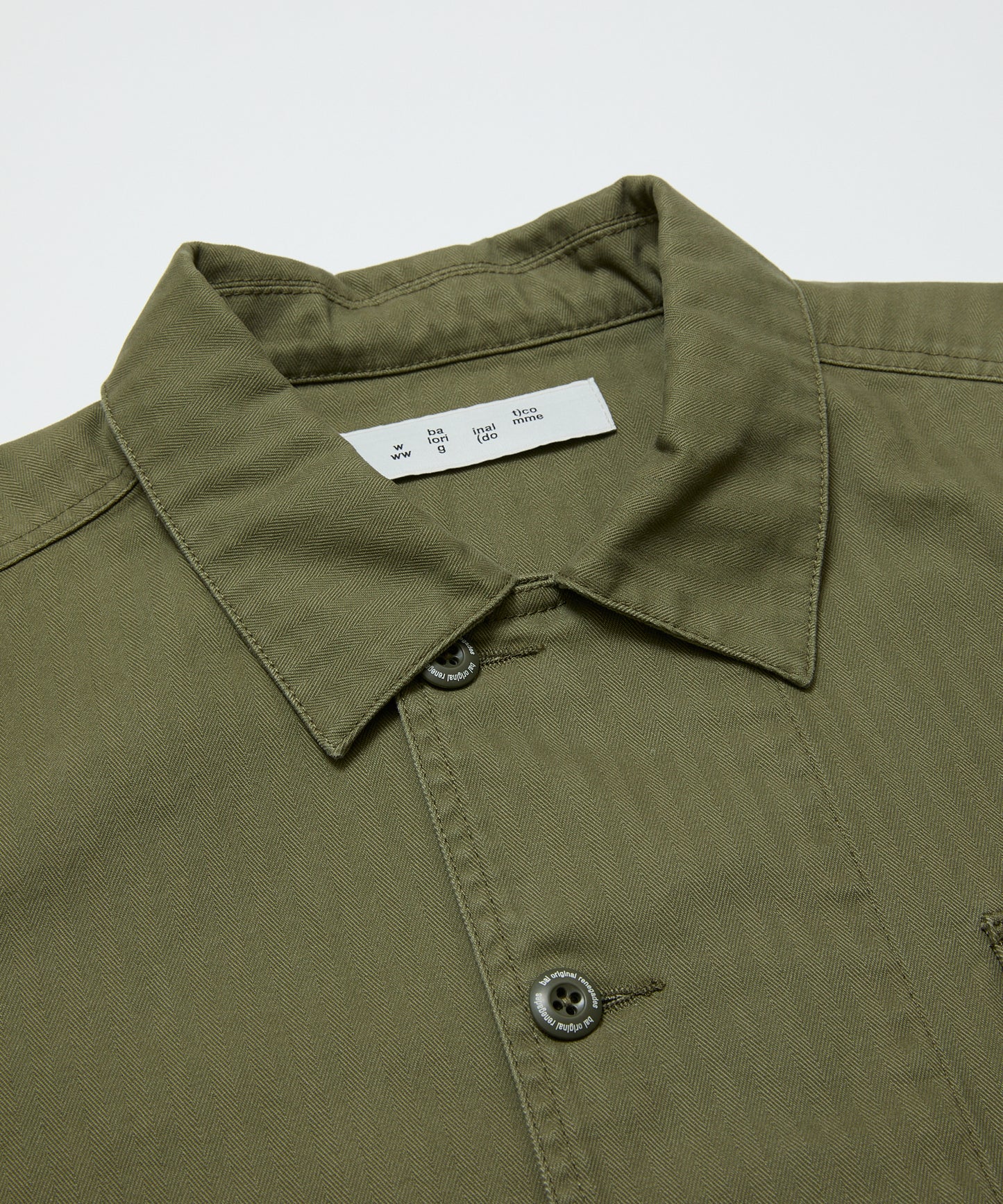 BAL/CREW HERRINGBONE OVER SHIRT
