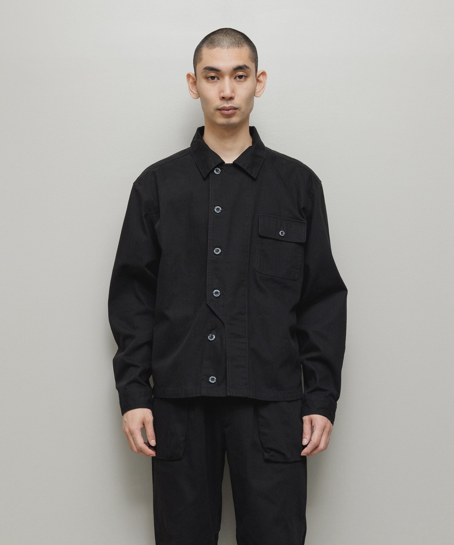 BAL/CREW HERRINGBONE OVER SHIRT