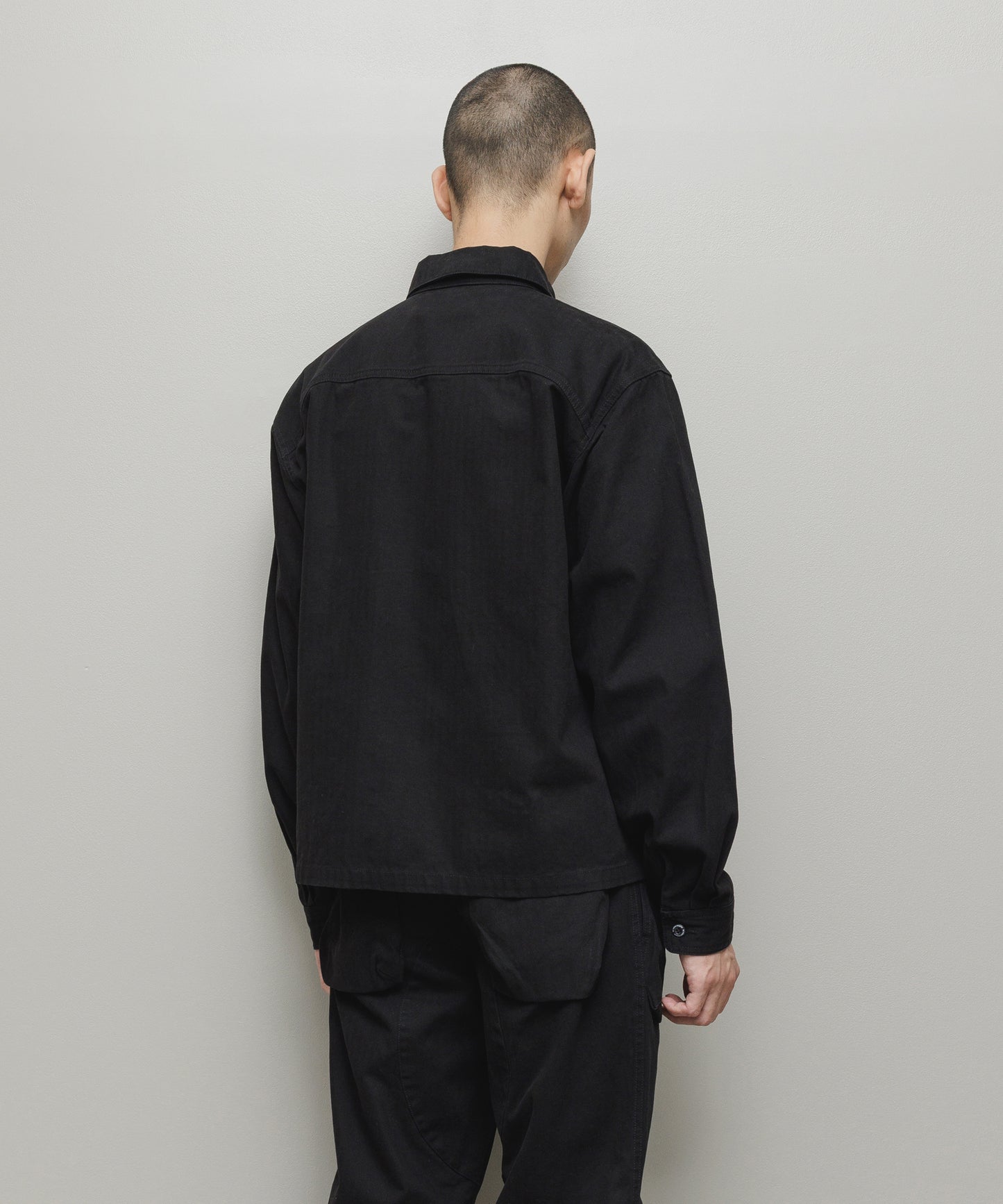 BAL/CREW HERRINGBONE OVER SHIRT