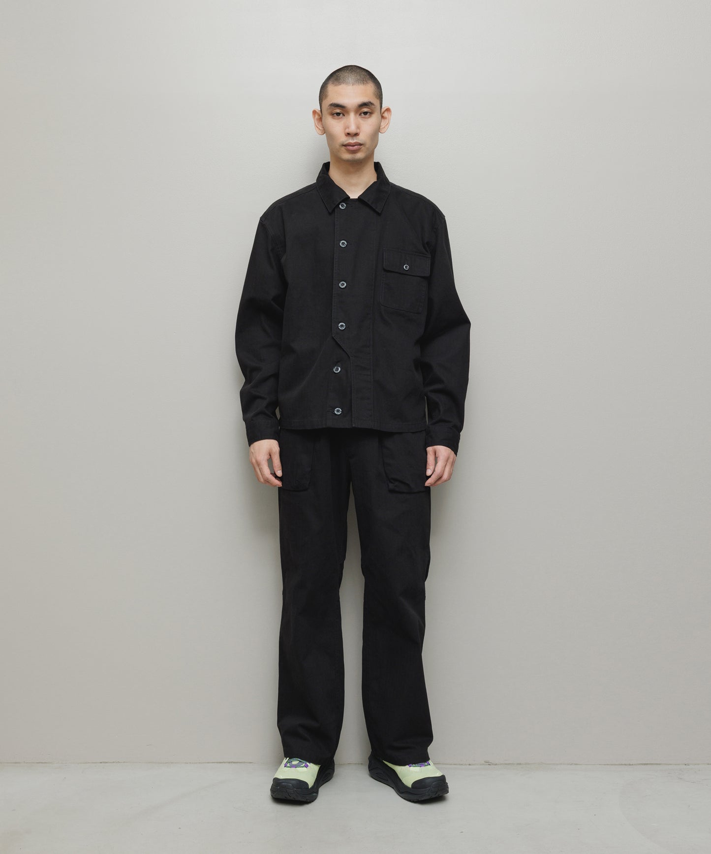 BAL/CREW HERRINGBONE OVER SHIRT