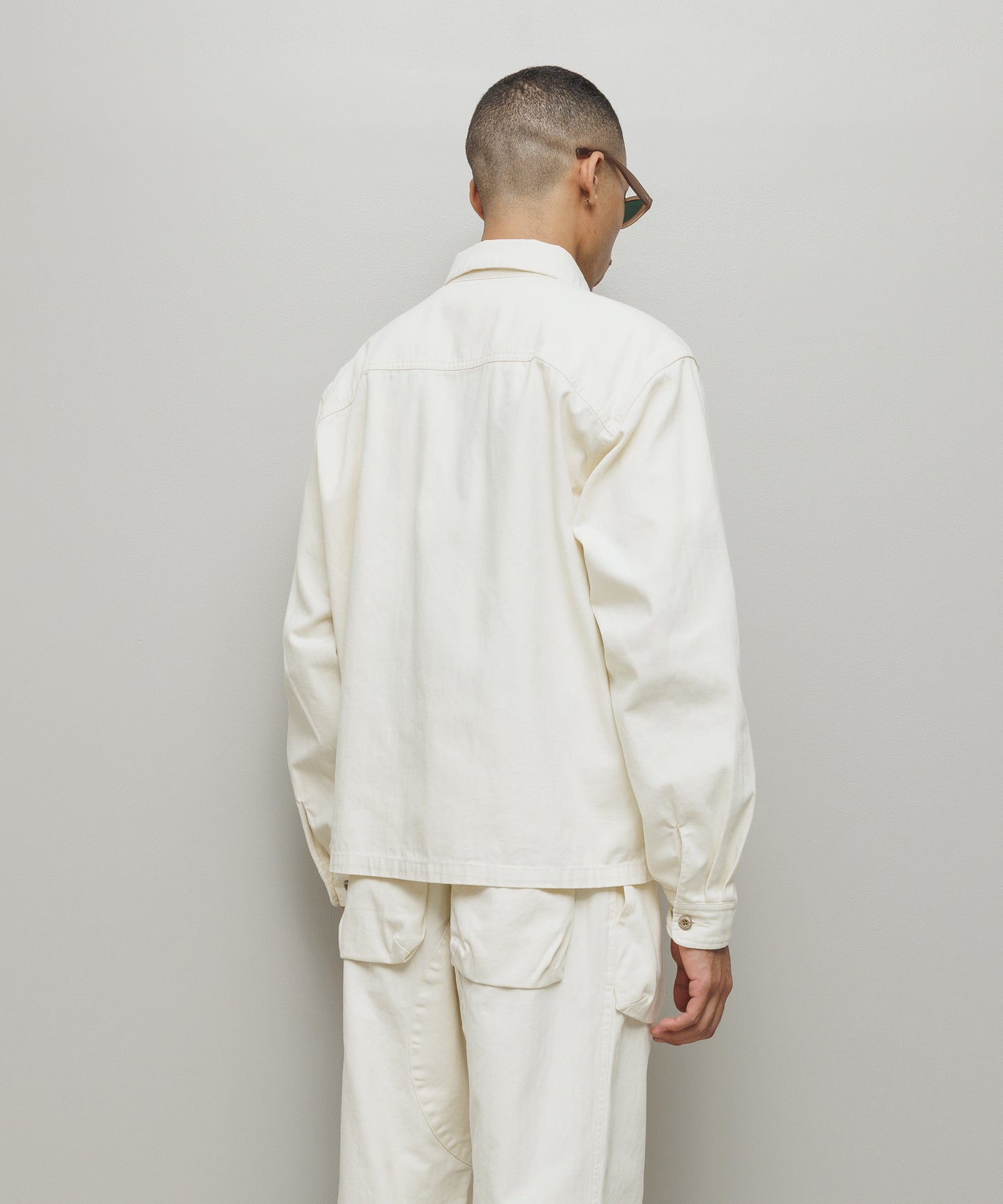 BAL/CREW HERRINGBONE OVER SHIRT
