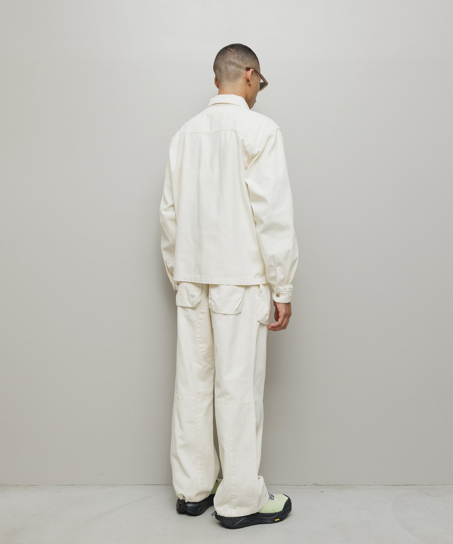 BAL/CREW HERRINGBONE OVER SHIRT