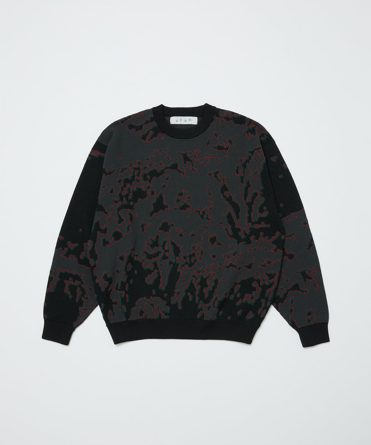 BAL/JACQUARD PATTERN CREWNECK SWEATER