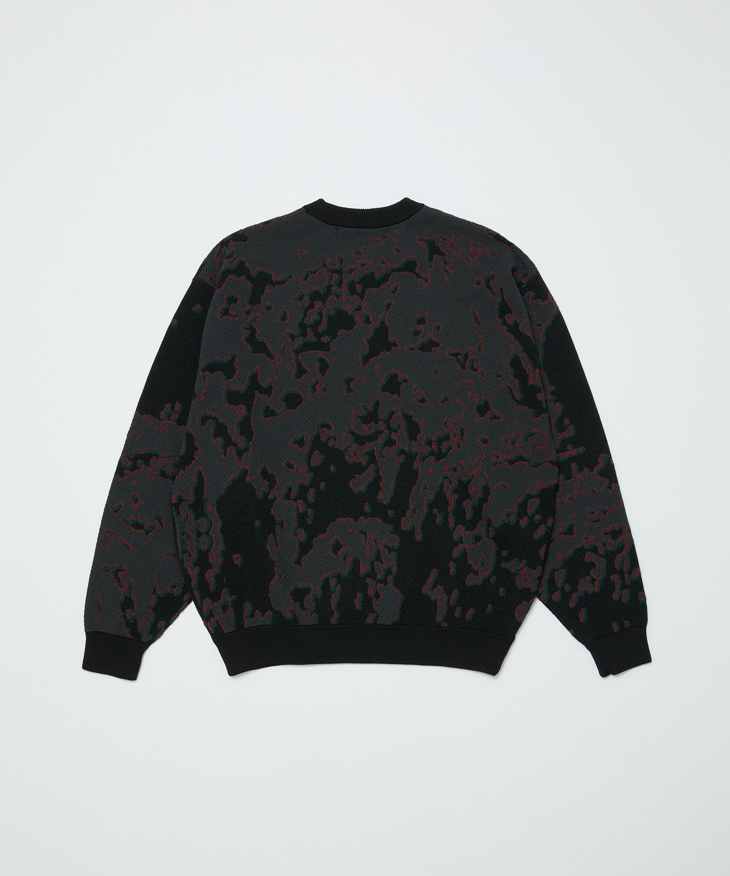 BAL/JACQUARD PATTERN CREWNECK SWEATER