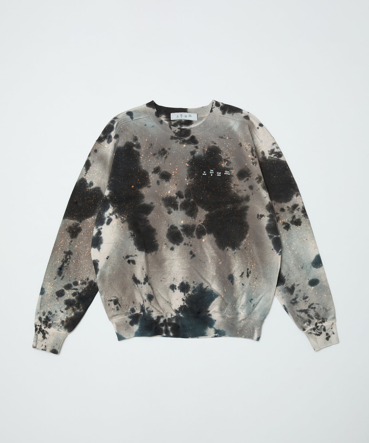 BAL/LOGO TIE DYE CREW SWEAT by YUKIDYE