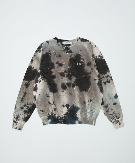BAL/LOGO TIE DYE CREW SWEAT by YUKIDYE
