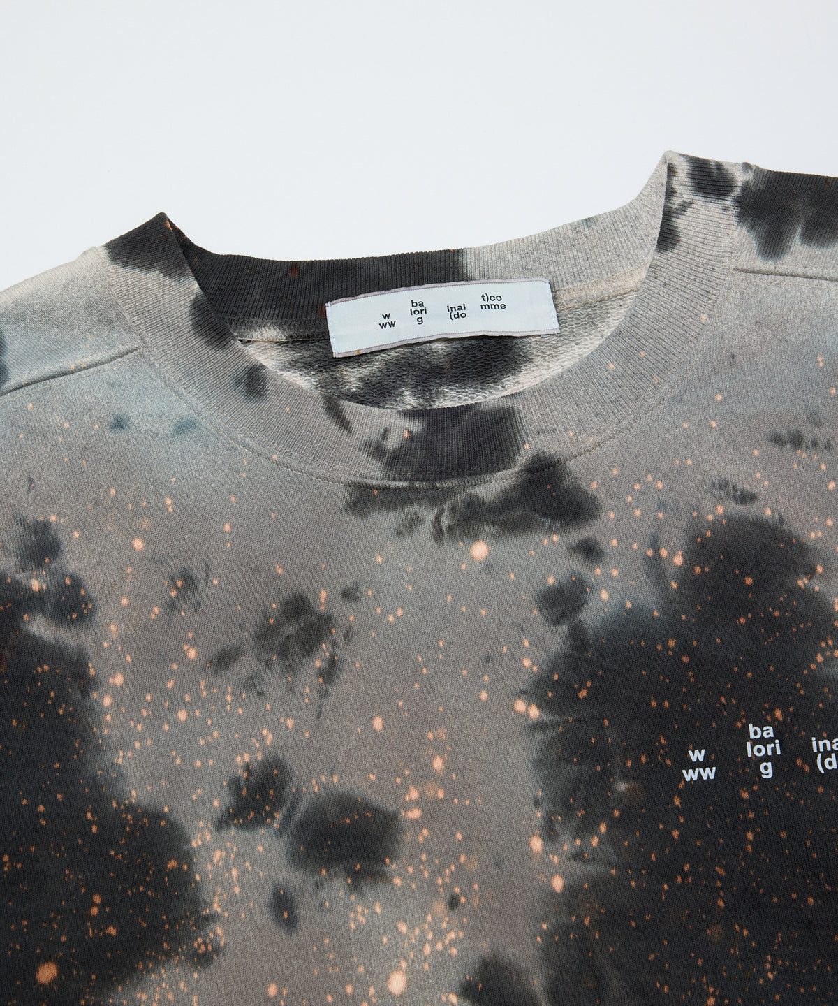 BAL/LOGO TIE DYE CREW SWEAT by YUKIDYE