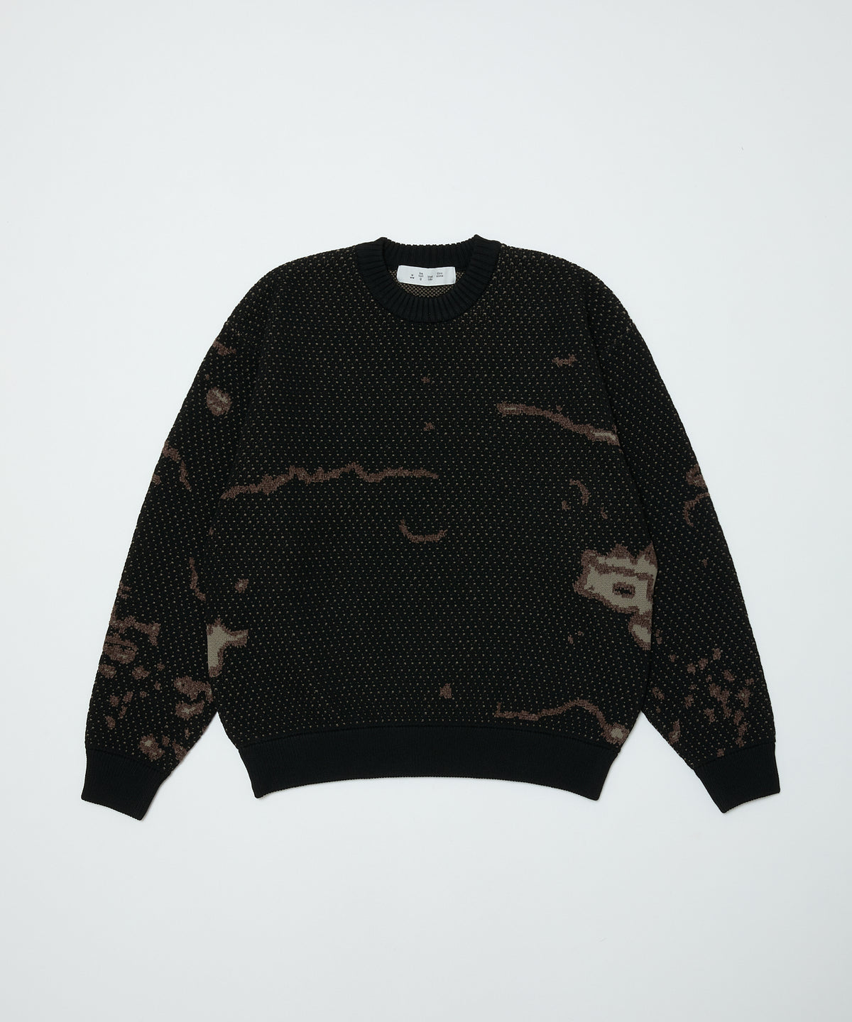 BAL/JACQUARD PATTERN CREWNECK SWEATER