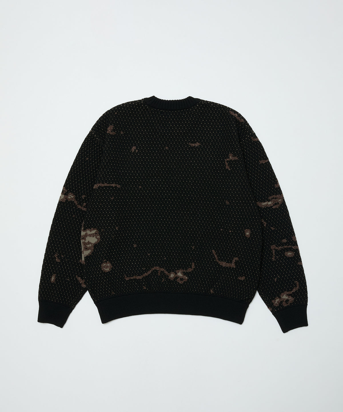 BAL/JACQUARD PATTERN CREWNECK SWEATER