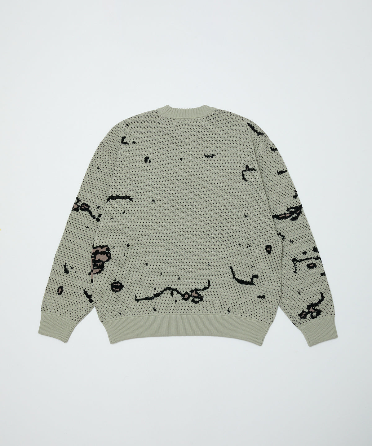 BAL/JACQUARD PATTERN CREWNECK SWEATER
